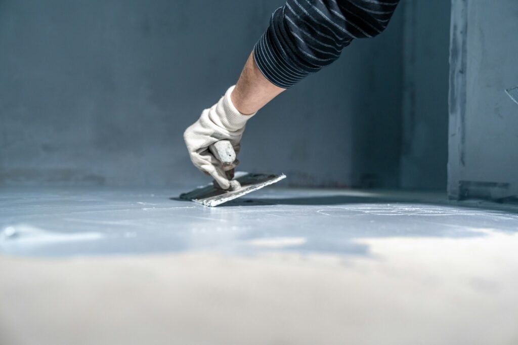 waterproofing of the bathroom floor in a new building