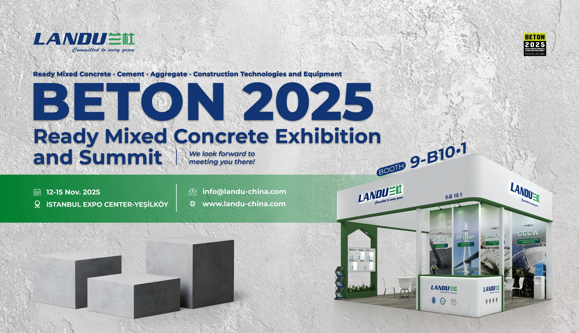 LANDU BETON 2025 -näyttelyssä